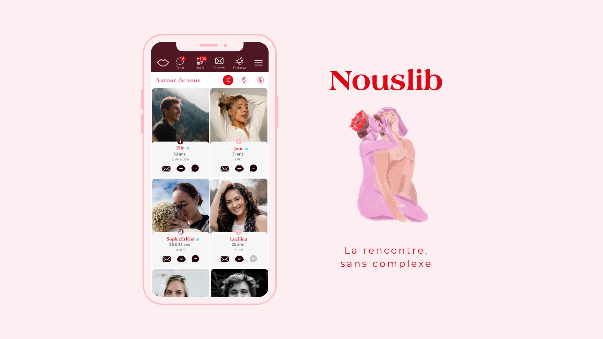 Capture d'écran du site Nouslib